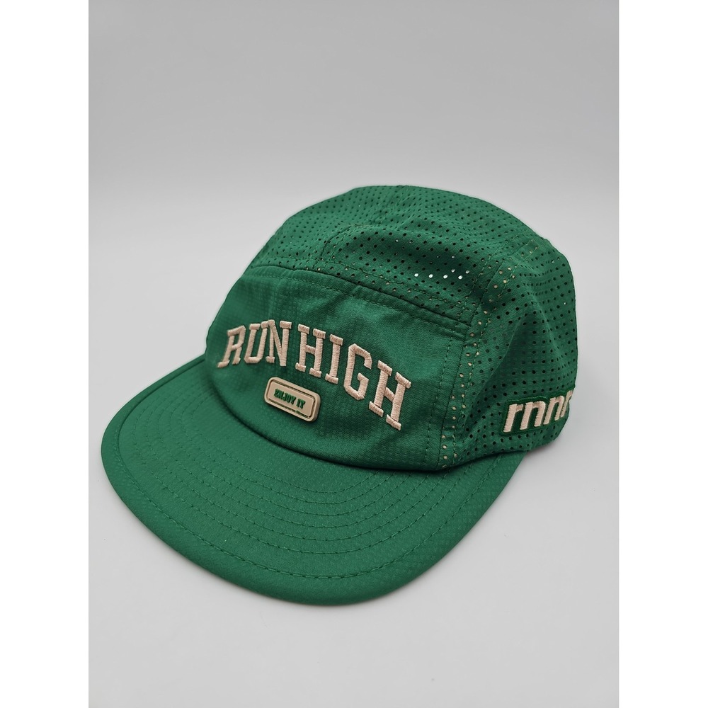 RNNR Hat Cap Adult S Green Run High Offfield 5-Panel Ventilated Running